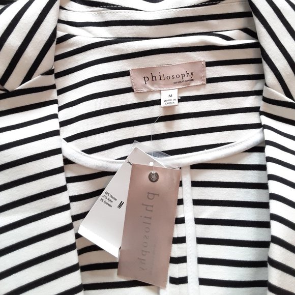 Philosophy Stripe Nautical Blazer Jacket - Picture 11 of 14